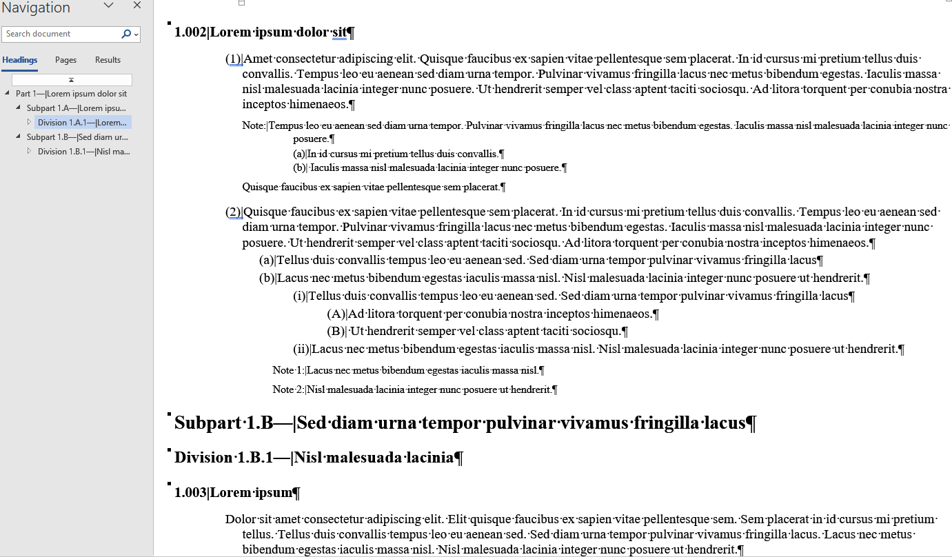 Import DOCX - Manual numbers as prefixes - Example