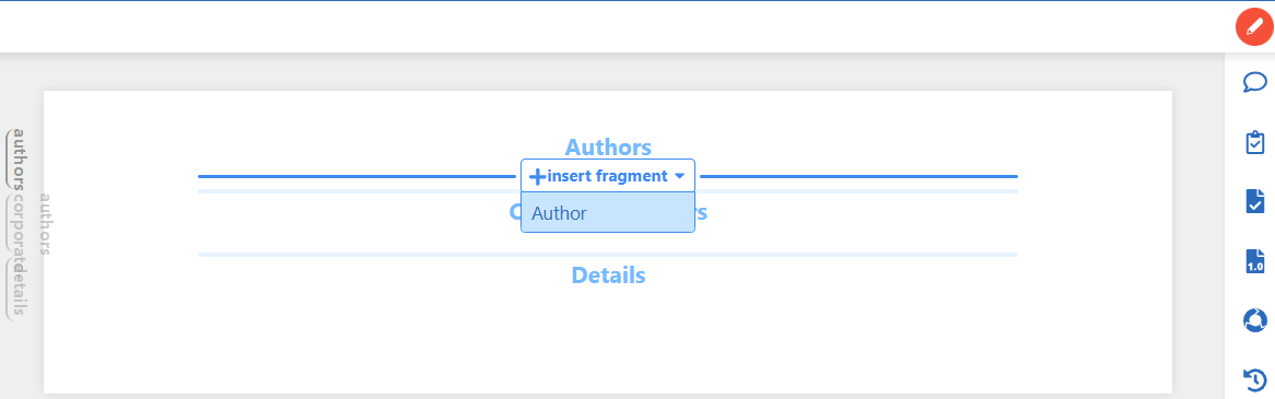 Source – Author fragment