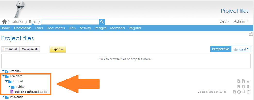 publish-config.xml file location